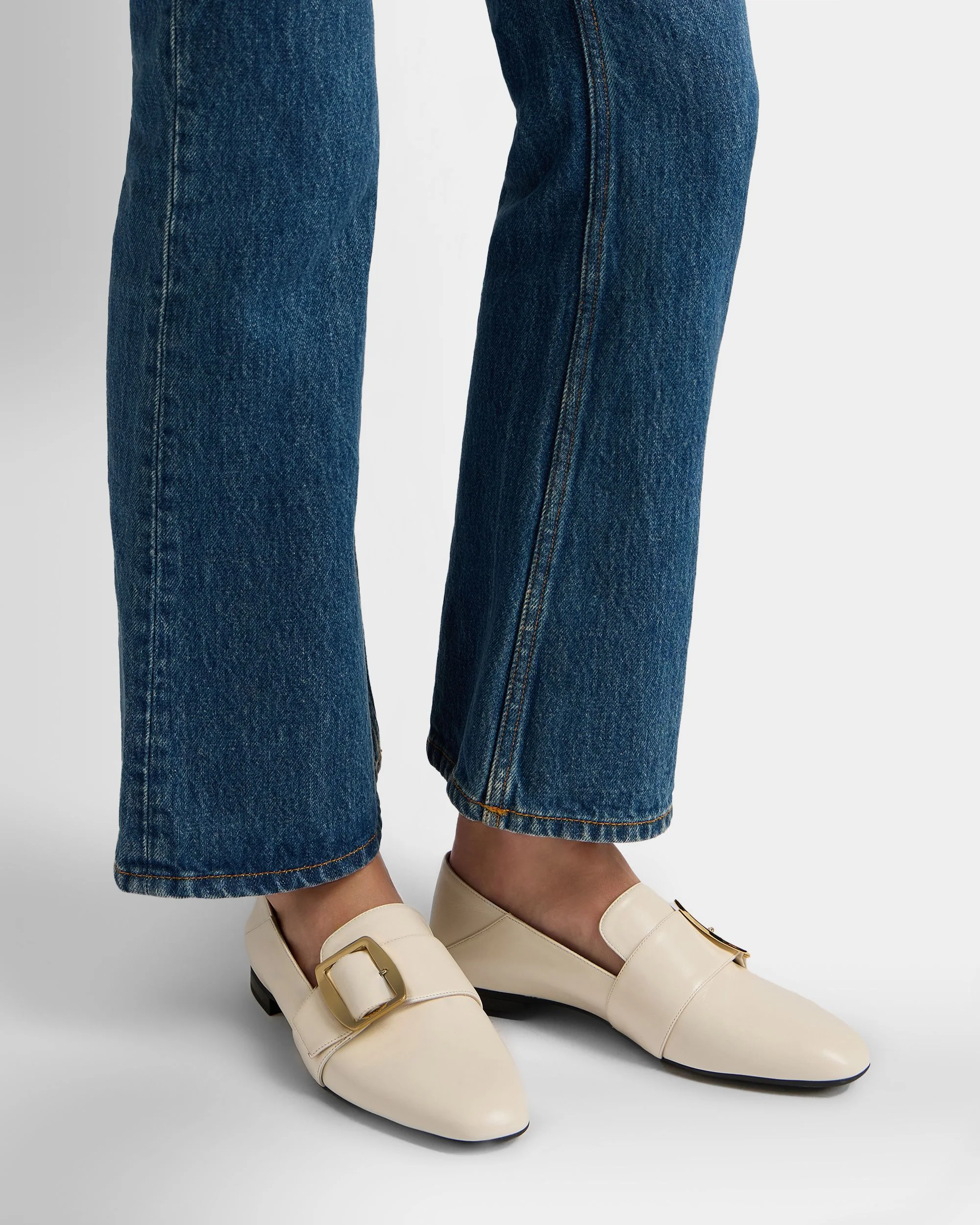Bally Boucle Slipper in Ivory Leather - Image 2