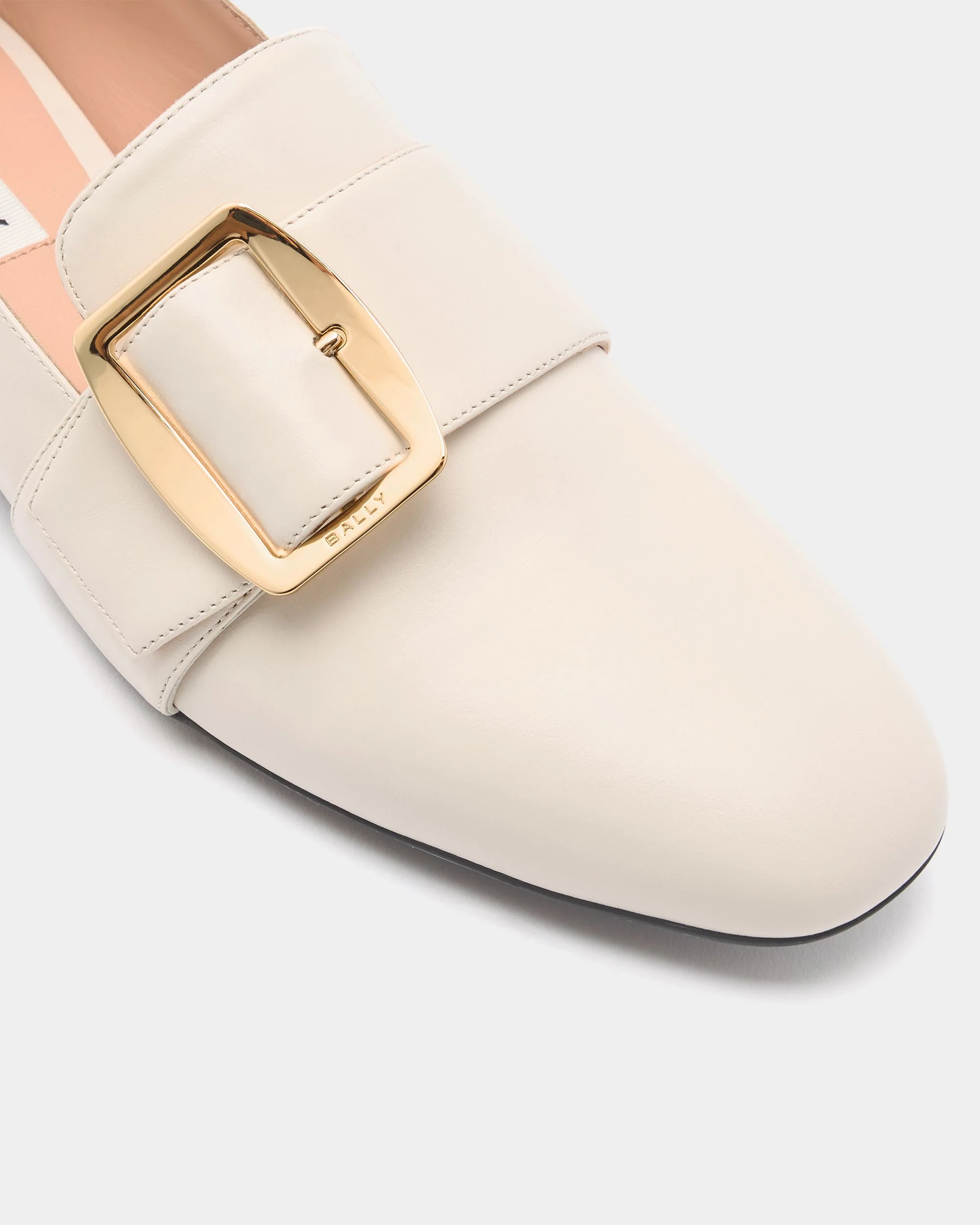 Bally Boucle Slipper in Ivory Leather - Image 6