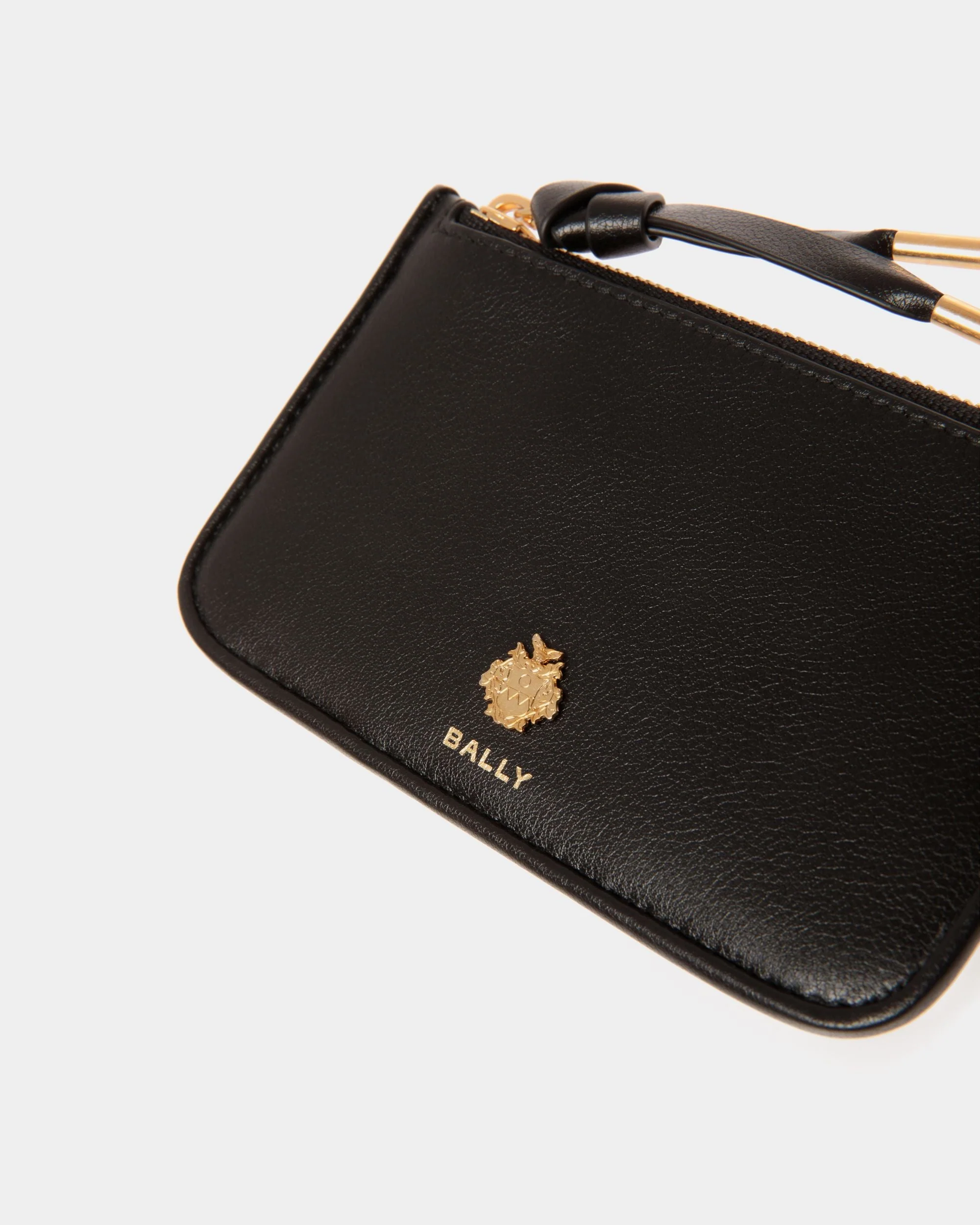 Bally Essential Zipped Card Holder in Black Leather - Image 4