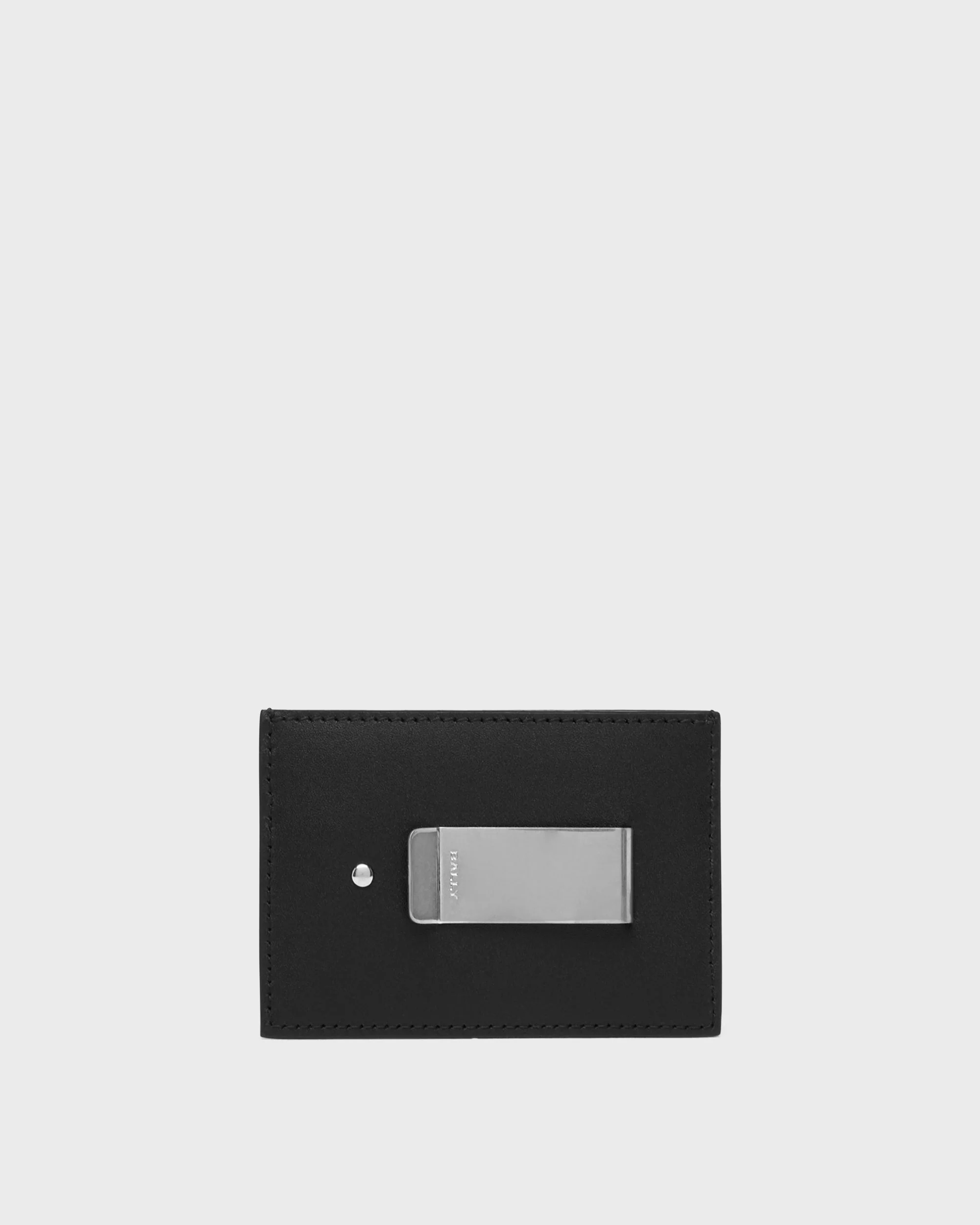 Beckett Card Holder in Black Leather - Image 2