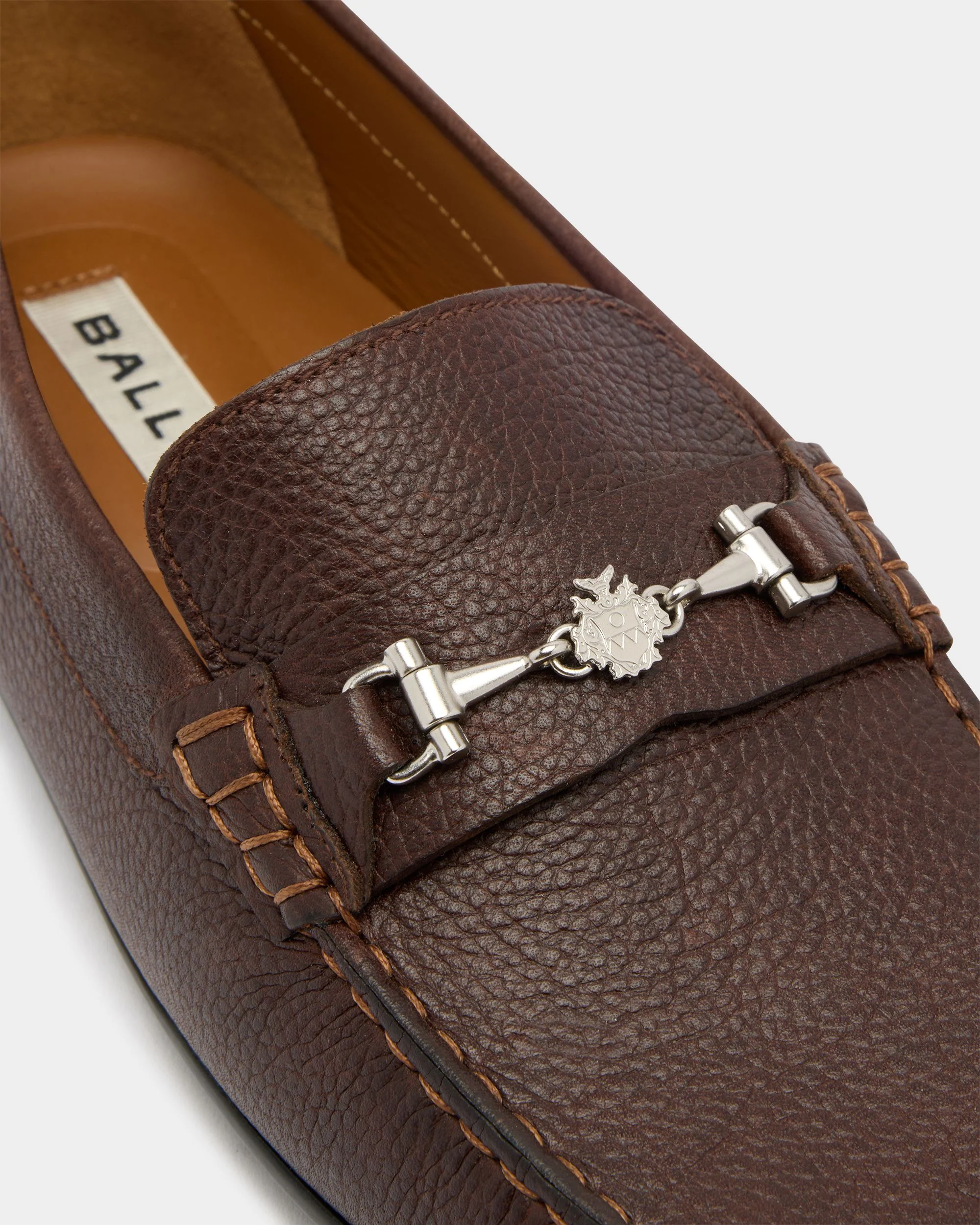 Clay Driver in Brown Grained Leather - Image 6