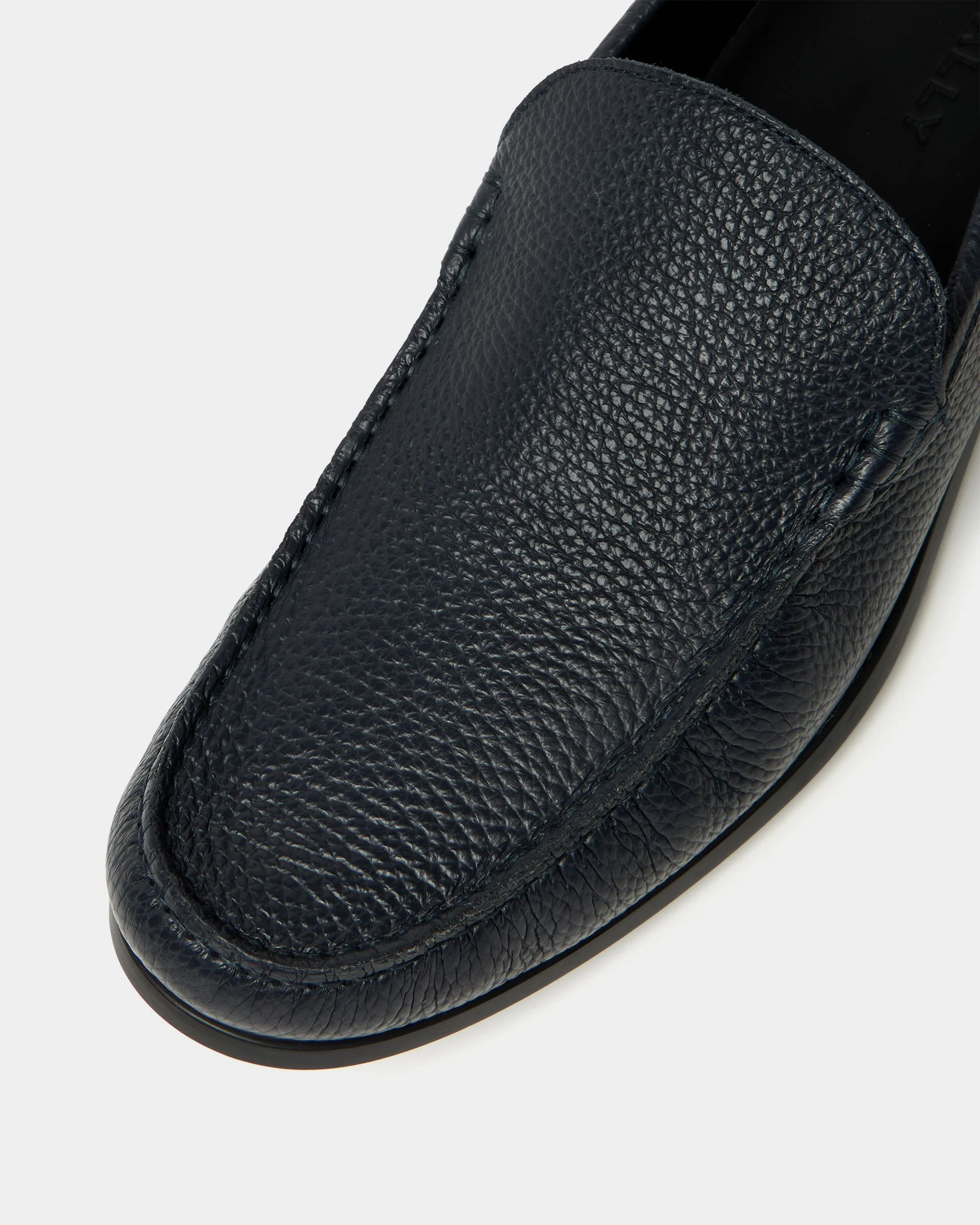 Cronus Loafer In Blue Grained Leather - Image 5