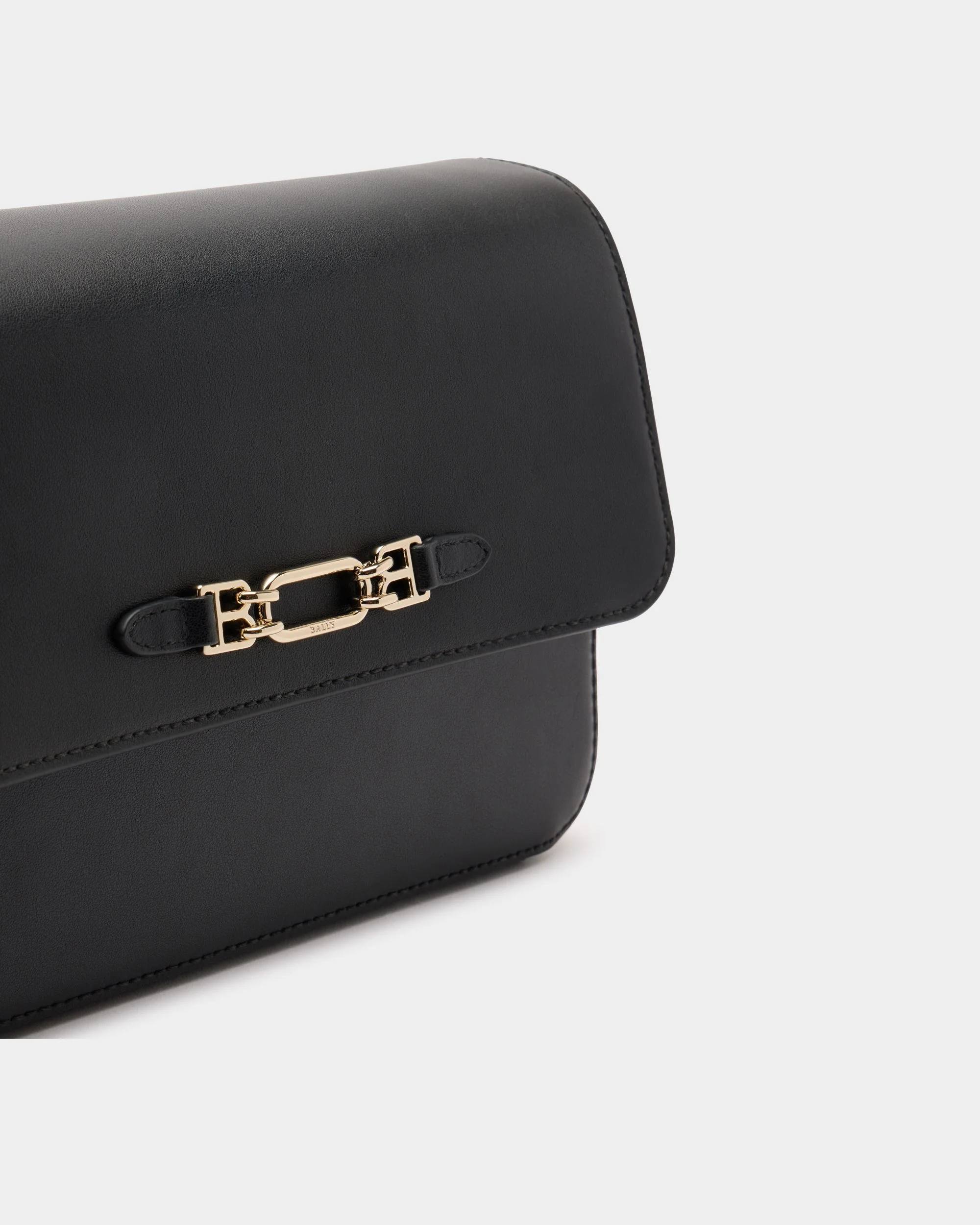 Crossbody Bag In Black Leather - Image 6