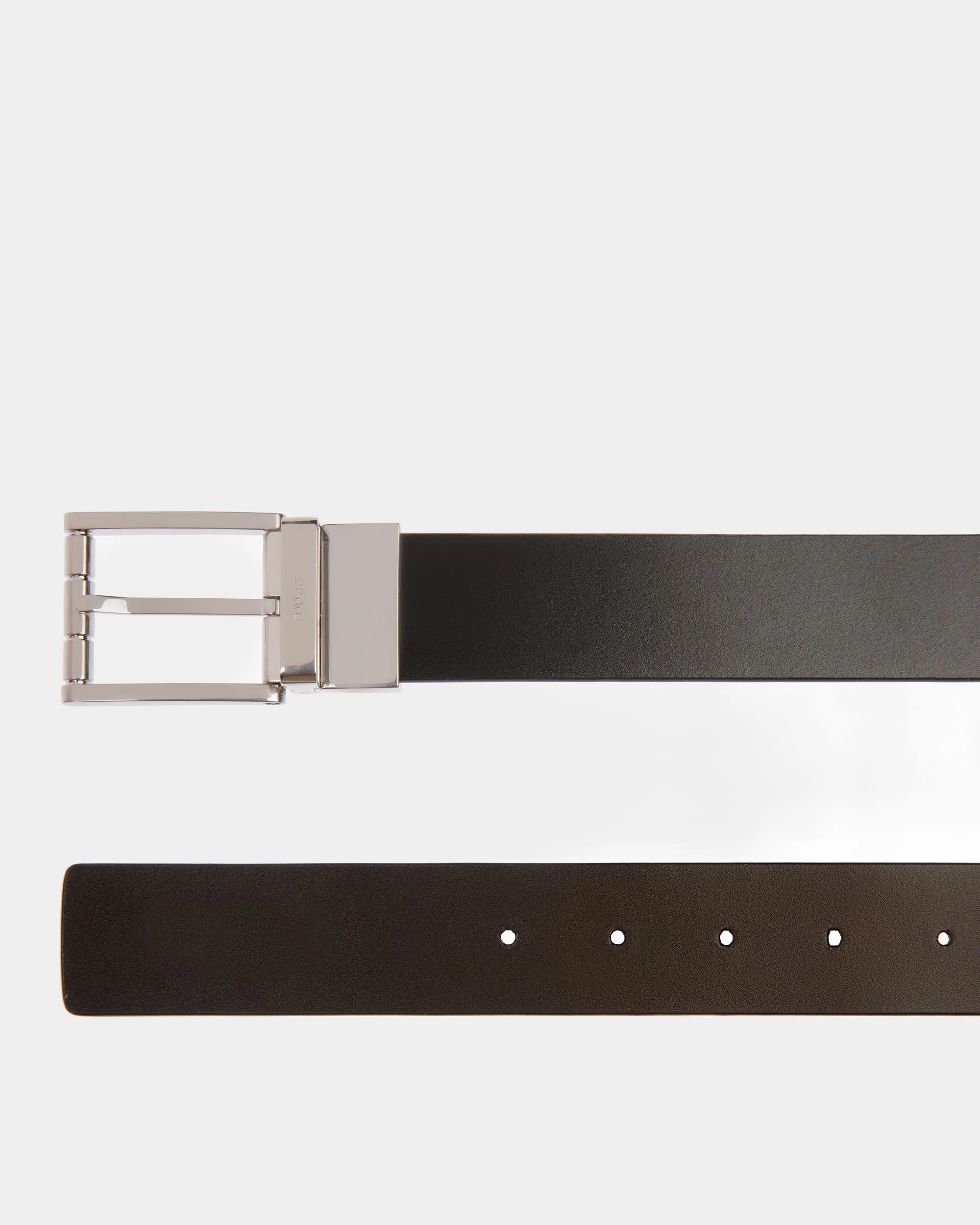 Dress Belt In Black Leather - Image 2