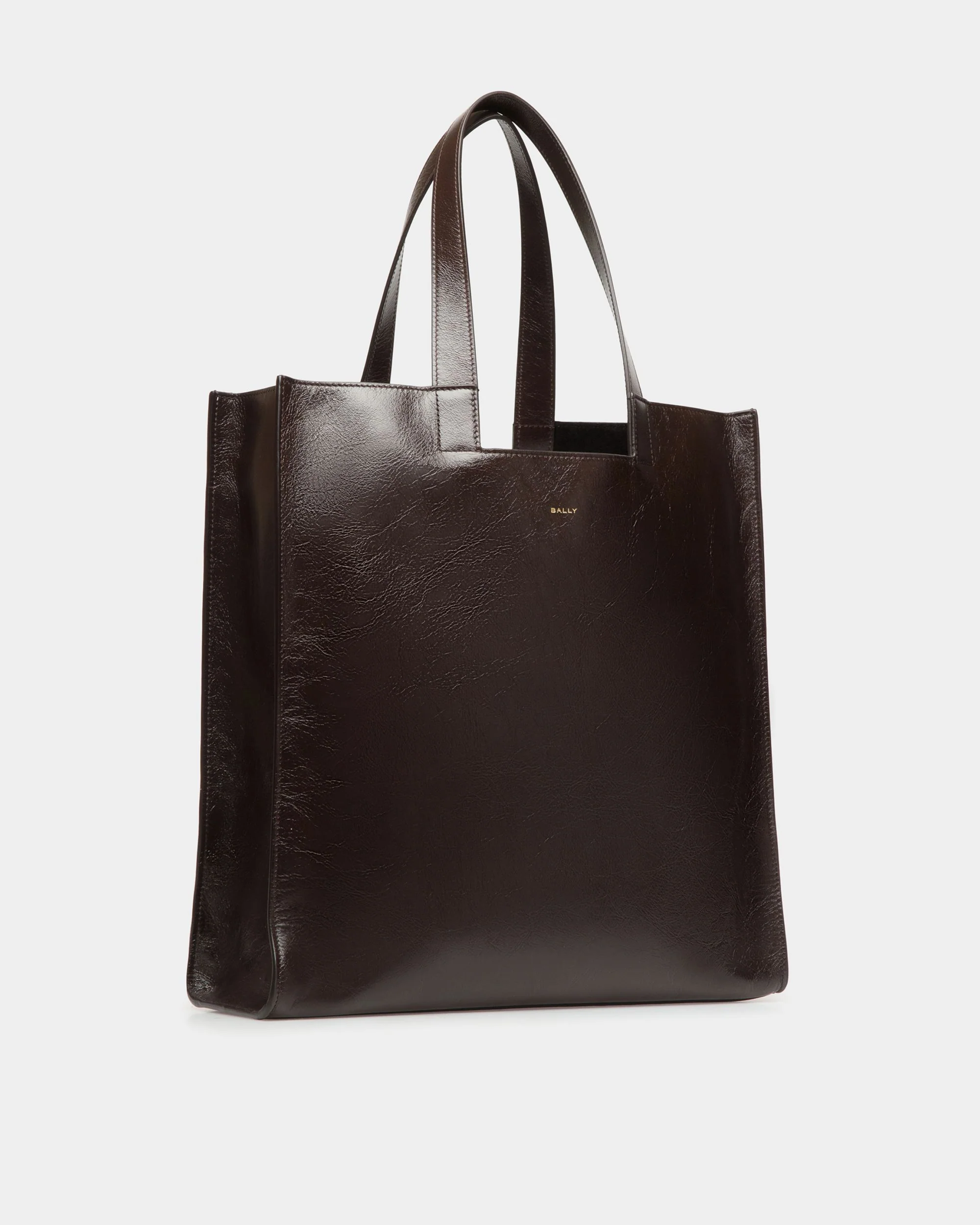 Easy Bally Tote Bag in Ebano Leather - Image 3