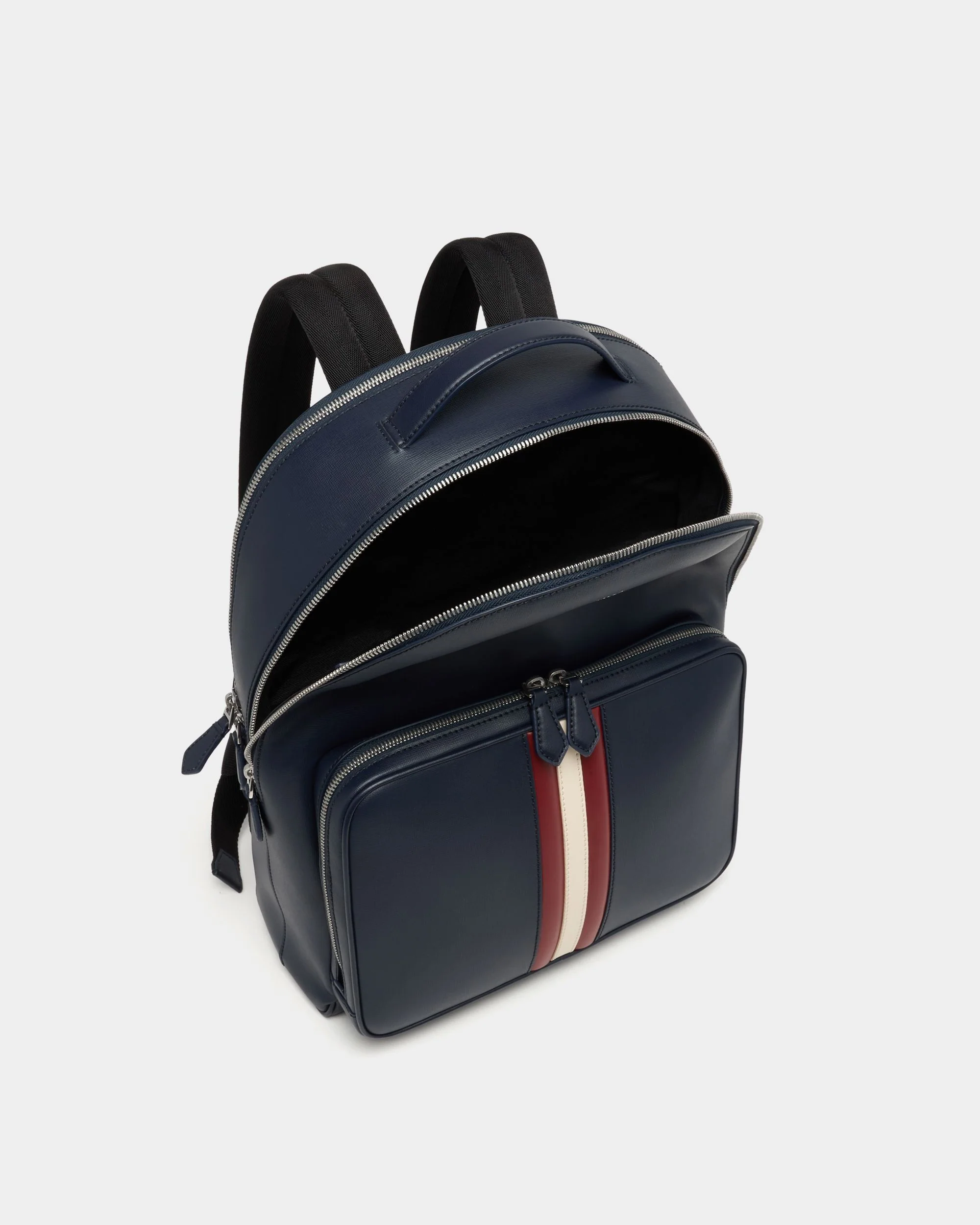 Mythos Backpack in Navy Blue Recycled Leather - Image 5