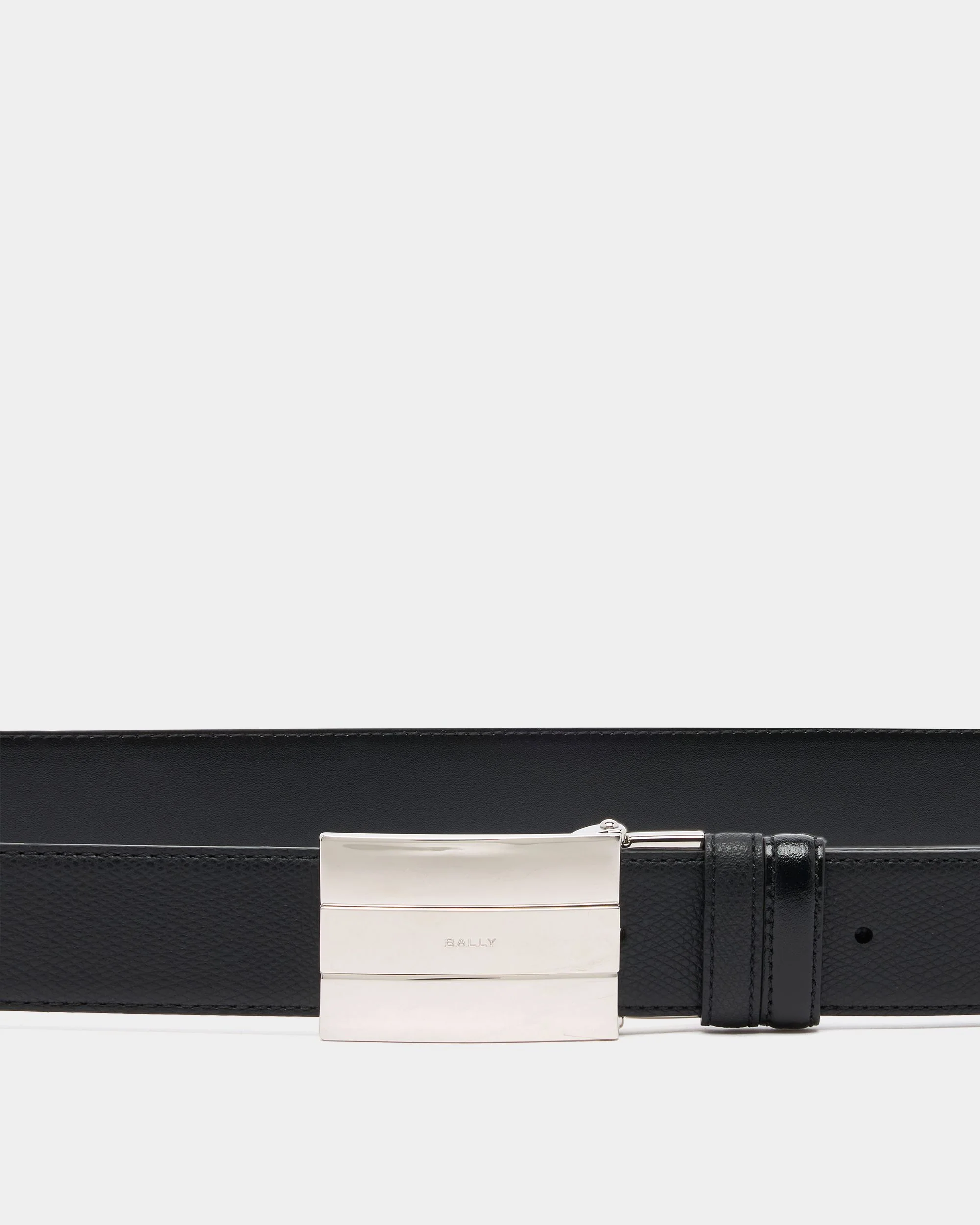 Ollam 35 mm Adjustable And Reversible Belt in Black Leather - Image 3