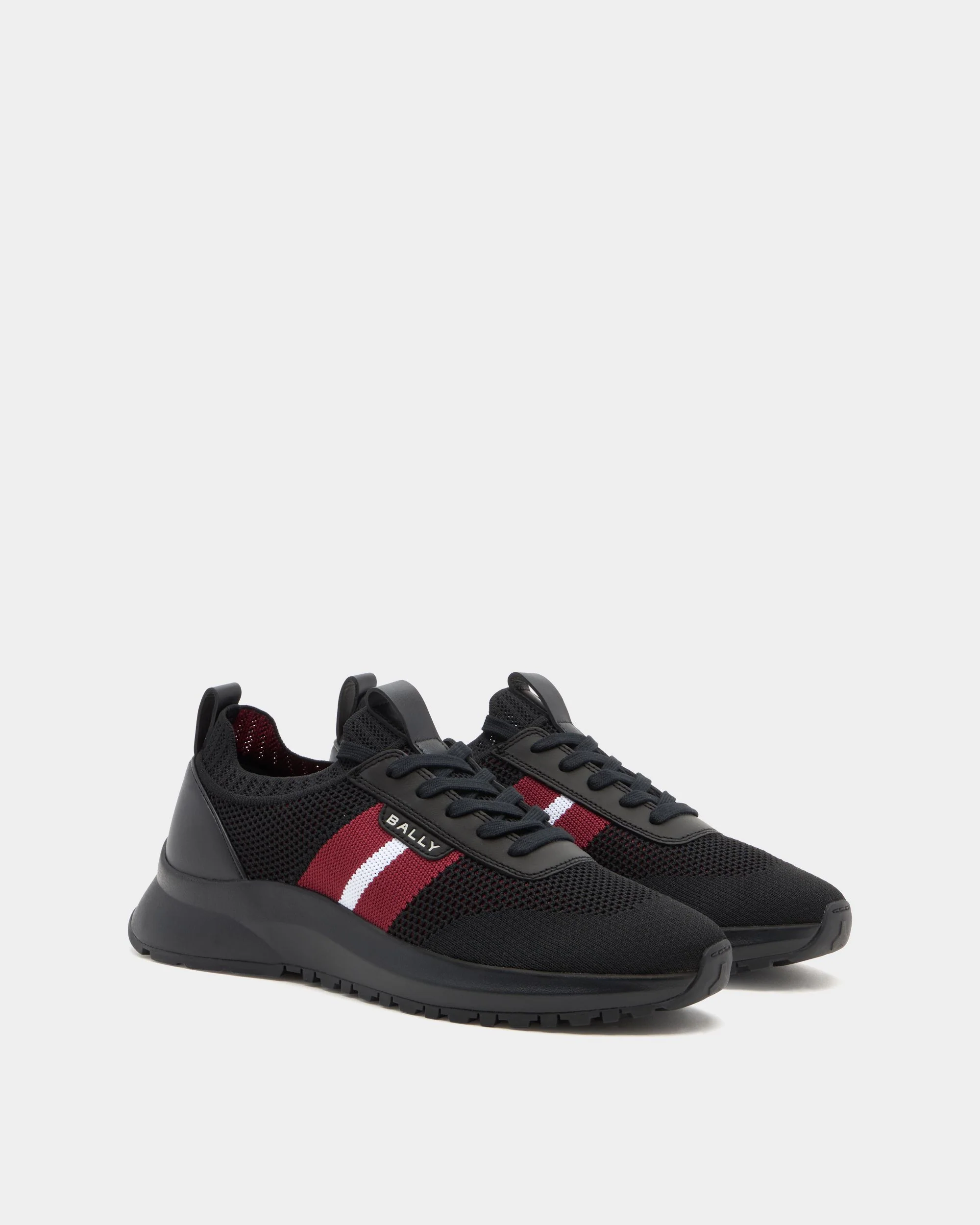 Outline Sneaker in Black Fabric - Image 3