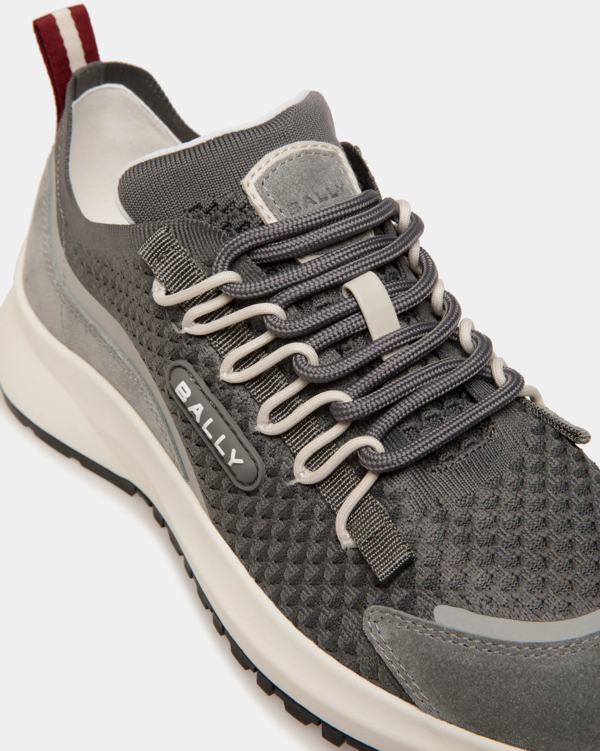 Outline Sneaker in Light Grey Knit - Image 5
