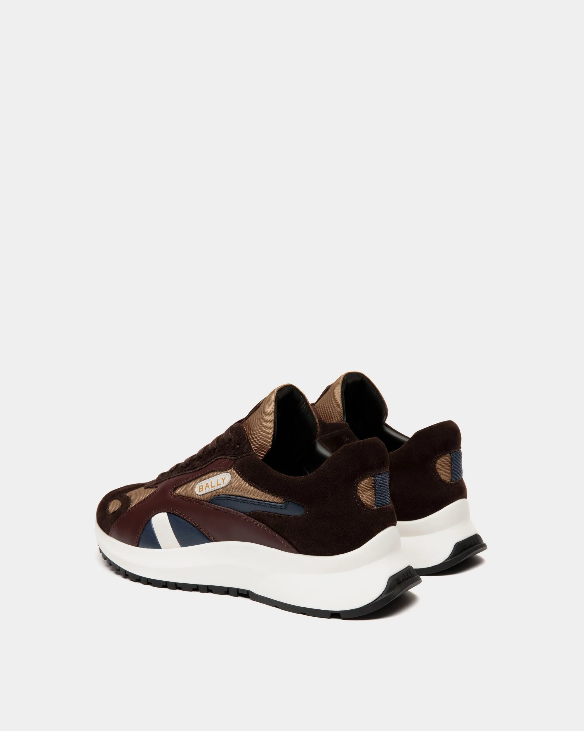 Outline Sneaker in Nylon and Leather - Image 3