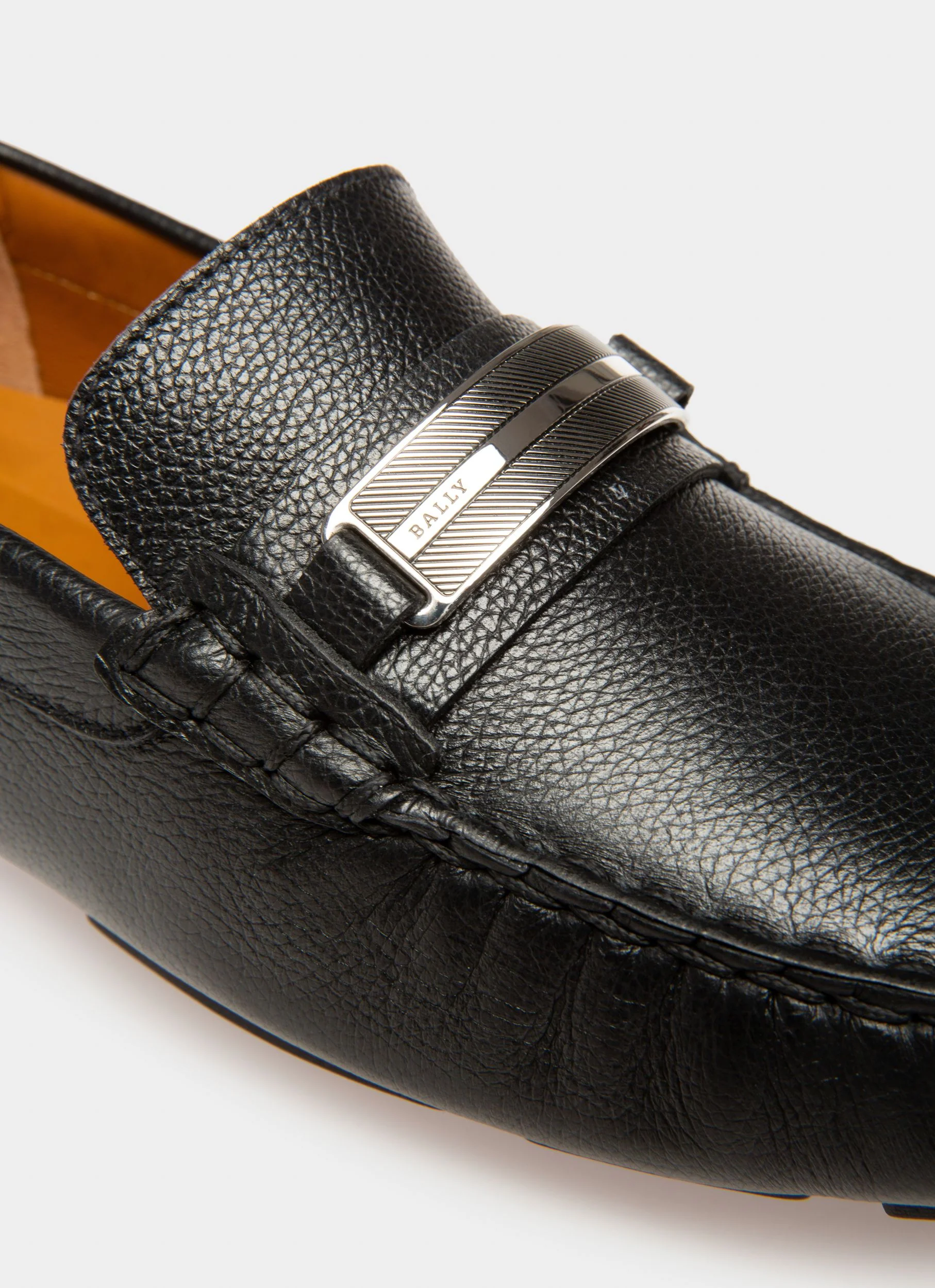 Paryse Leather Drivers In Black - Image 6