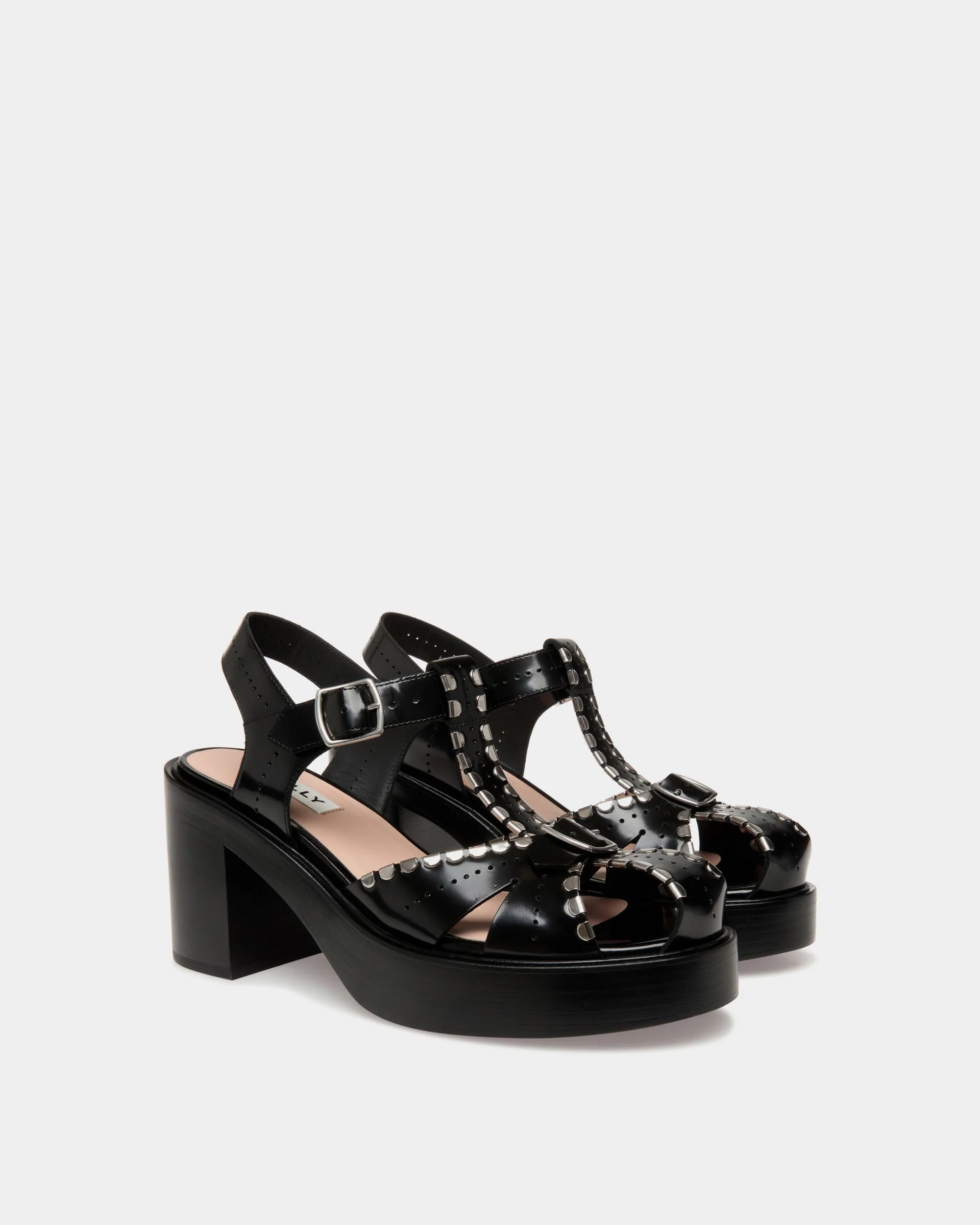 Peggy Gut Sandal in Black Leather - Image 2