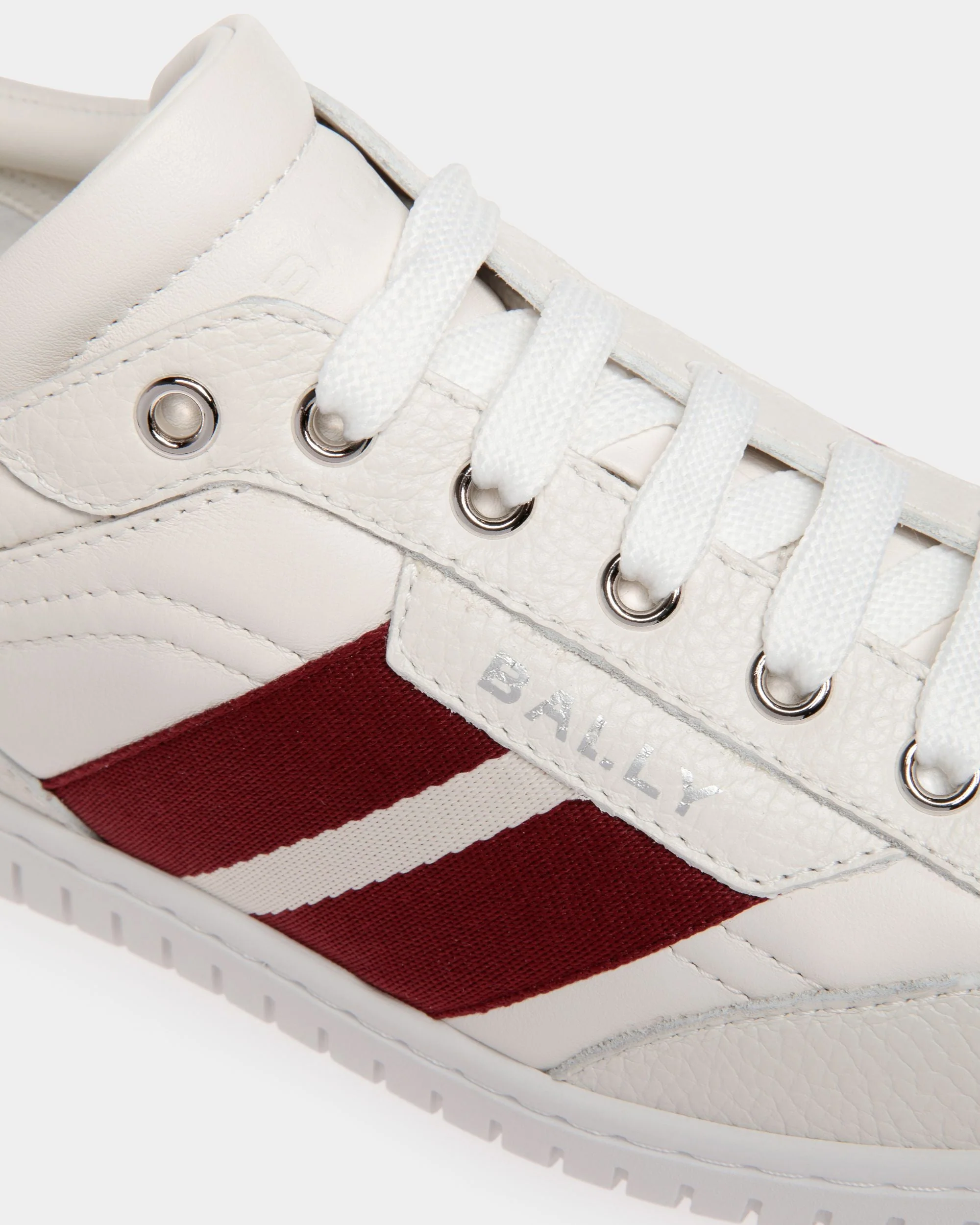 Player Sneaker In White Leather - Image 5