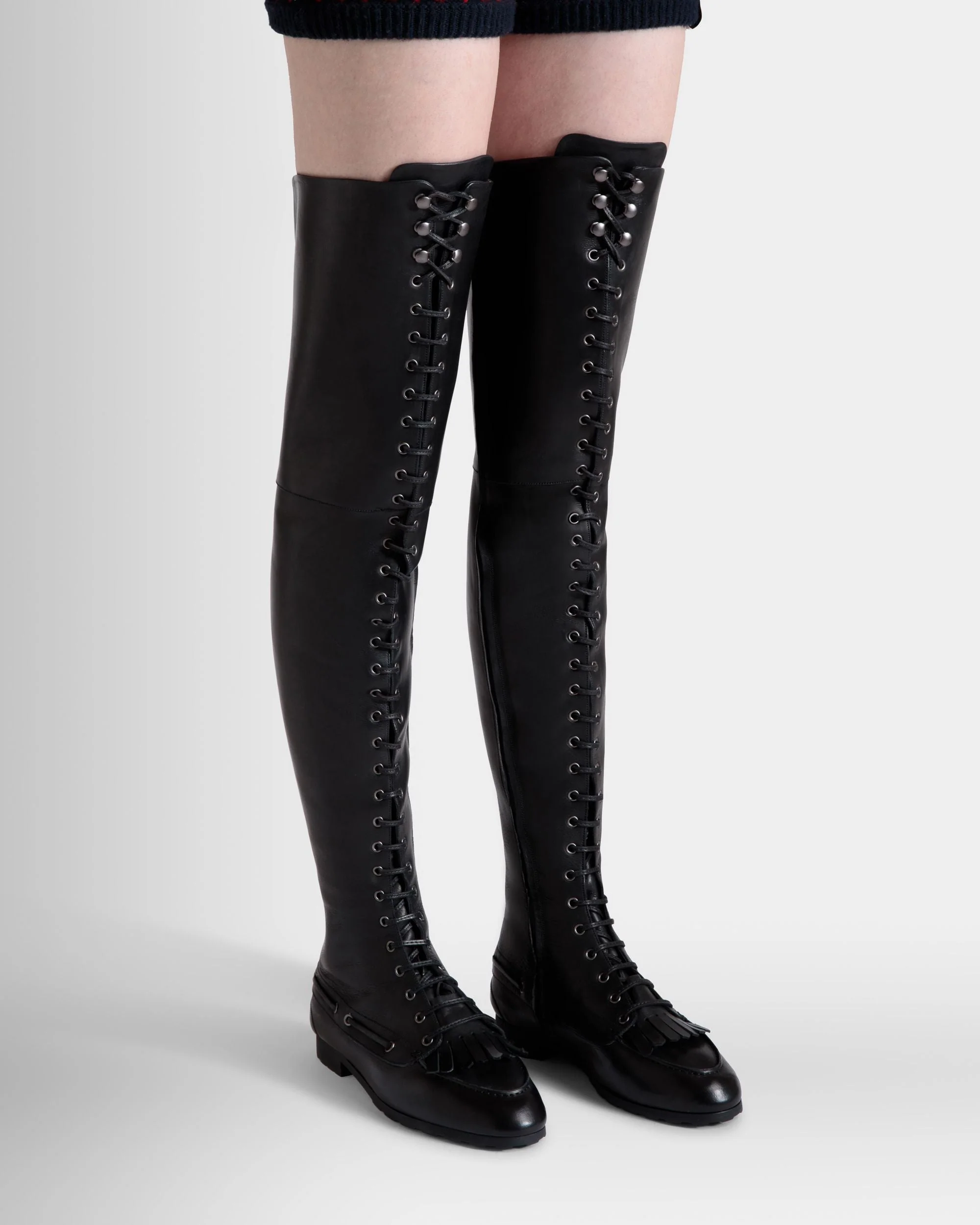 Plume Boot In Black Leather - Image 2