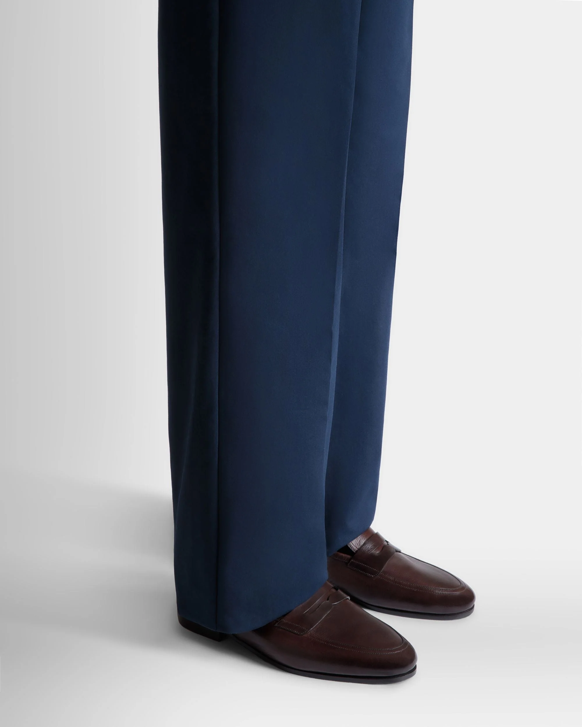 Plume Loafer in Ebano Leather - Image 2