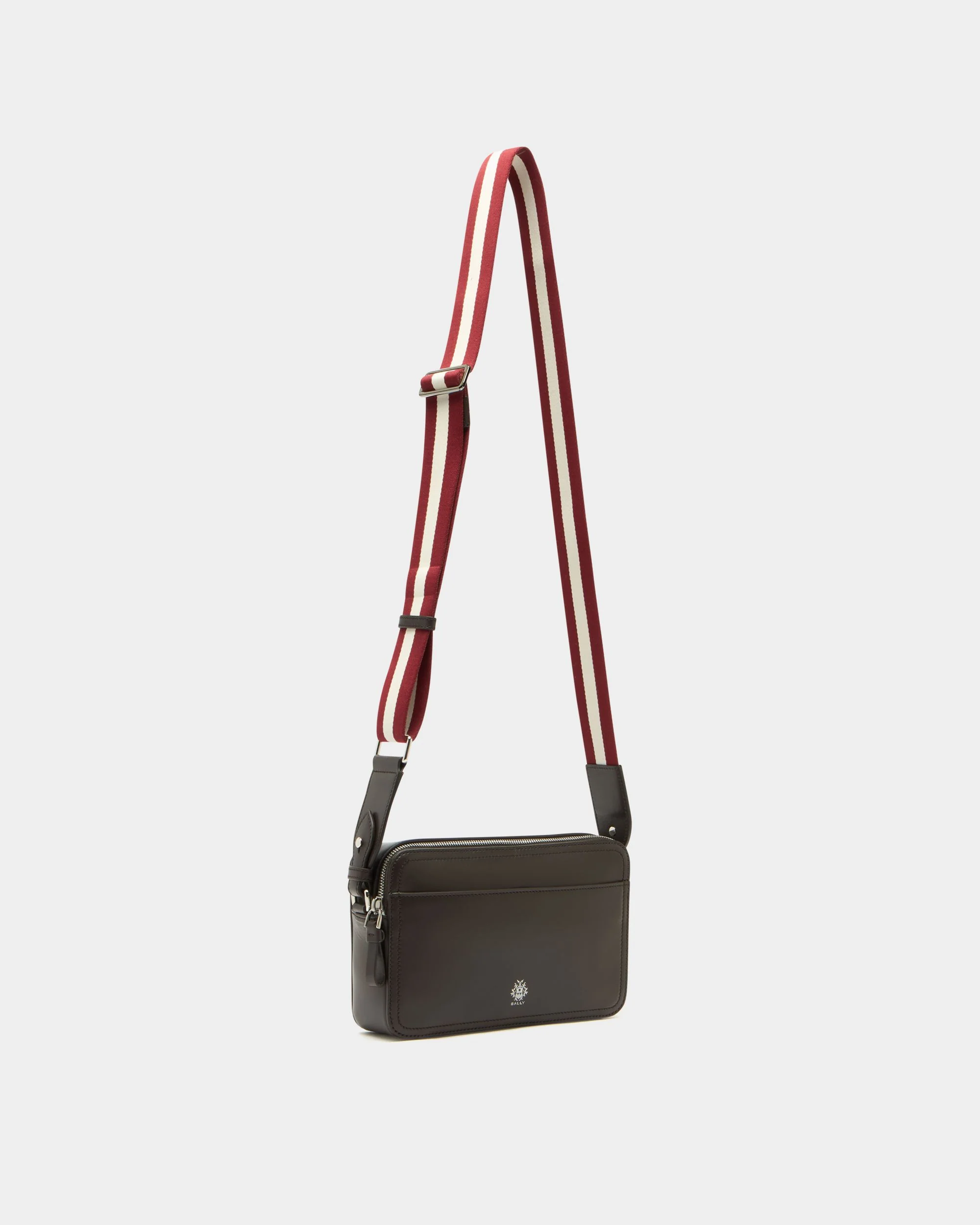 Ray Crossbody Bag in Chocolate Leather - Image 3