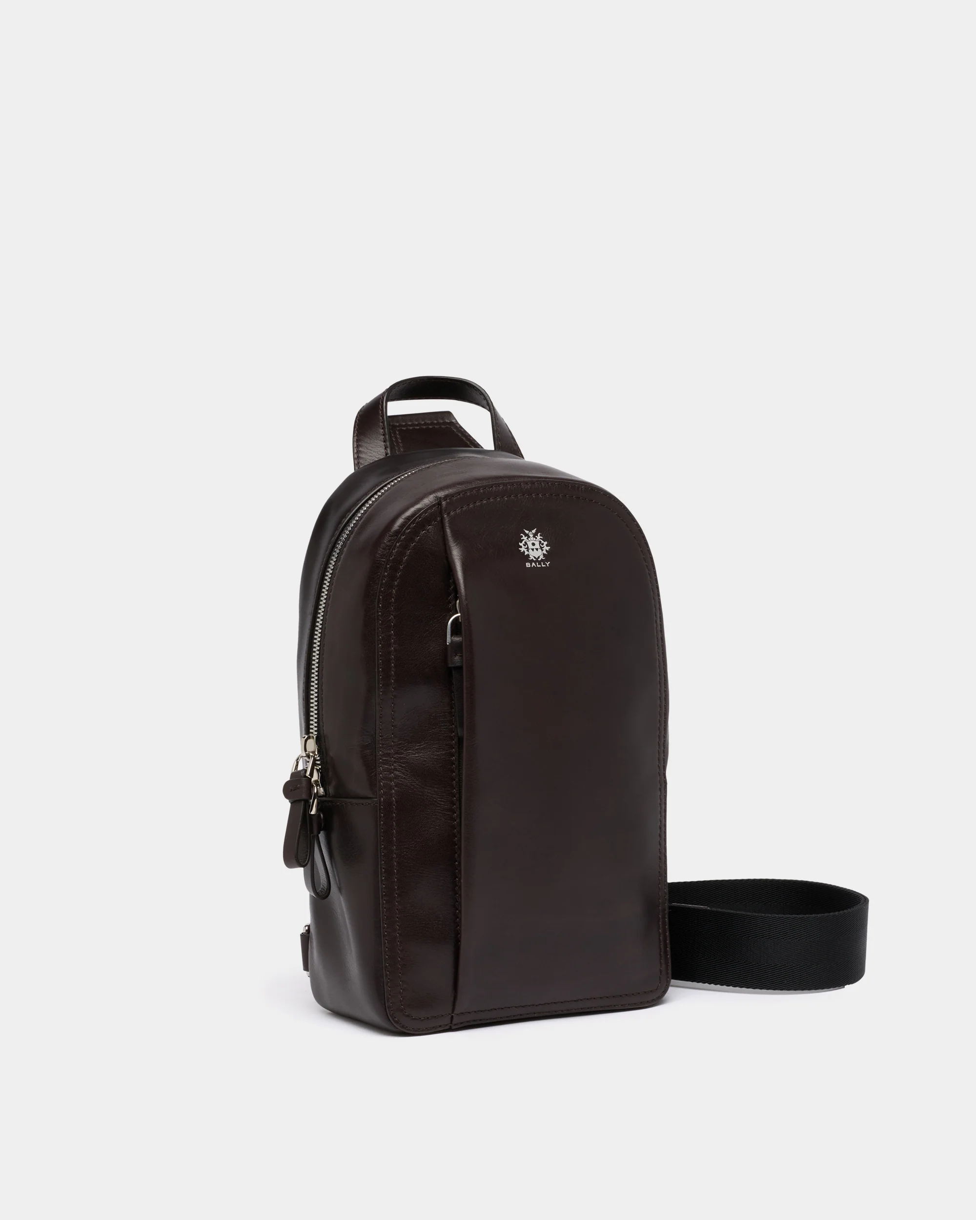 Ray Sling Bag in Chocolate Leather - Image 4