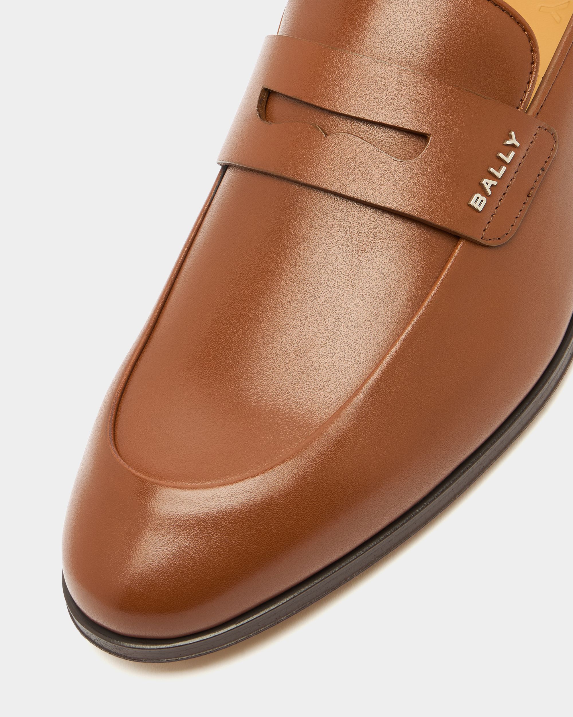Regent Loafer in Amber Brown Leather - Image 6