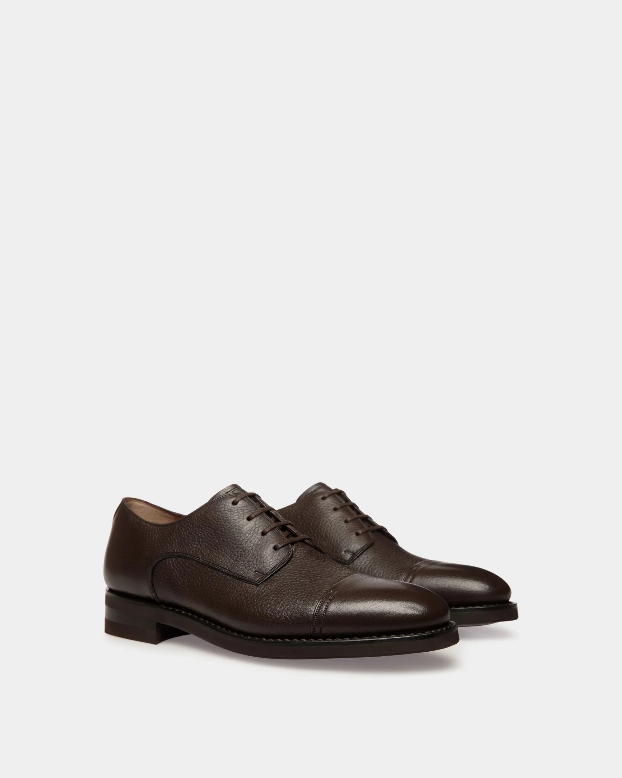 Scribe Un Derby In Ebano Deer Leather - Image 2