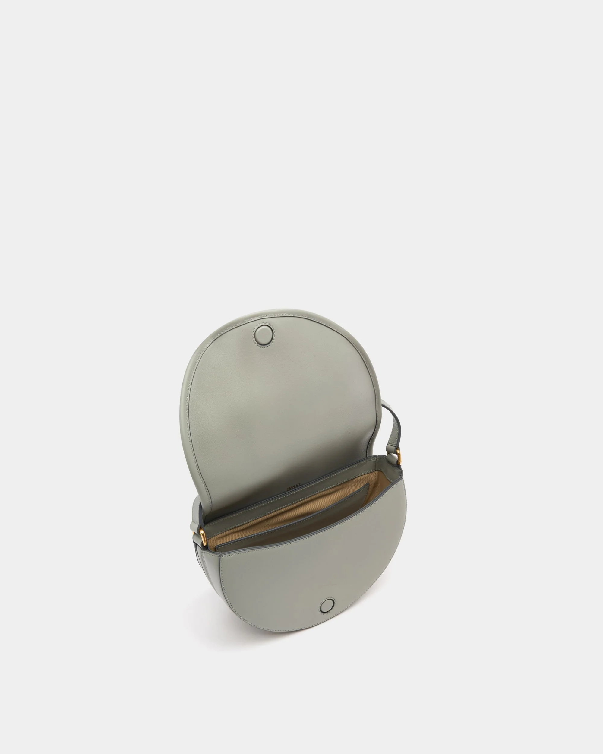 Signature Crossbody Bag in Glacier Grey Leather - Image 5