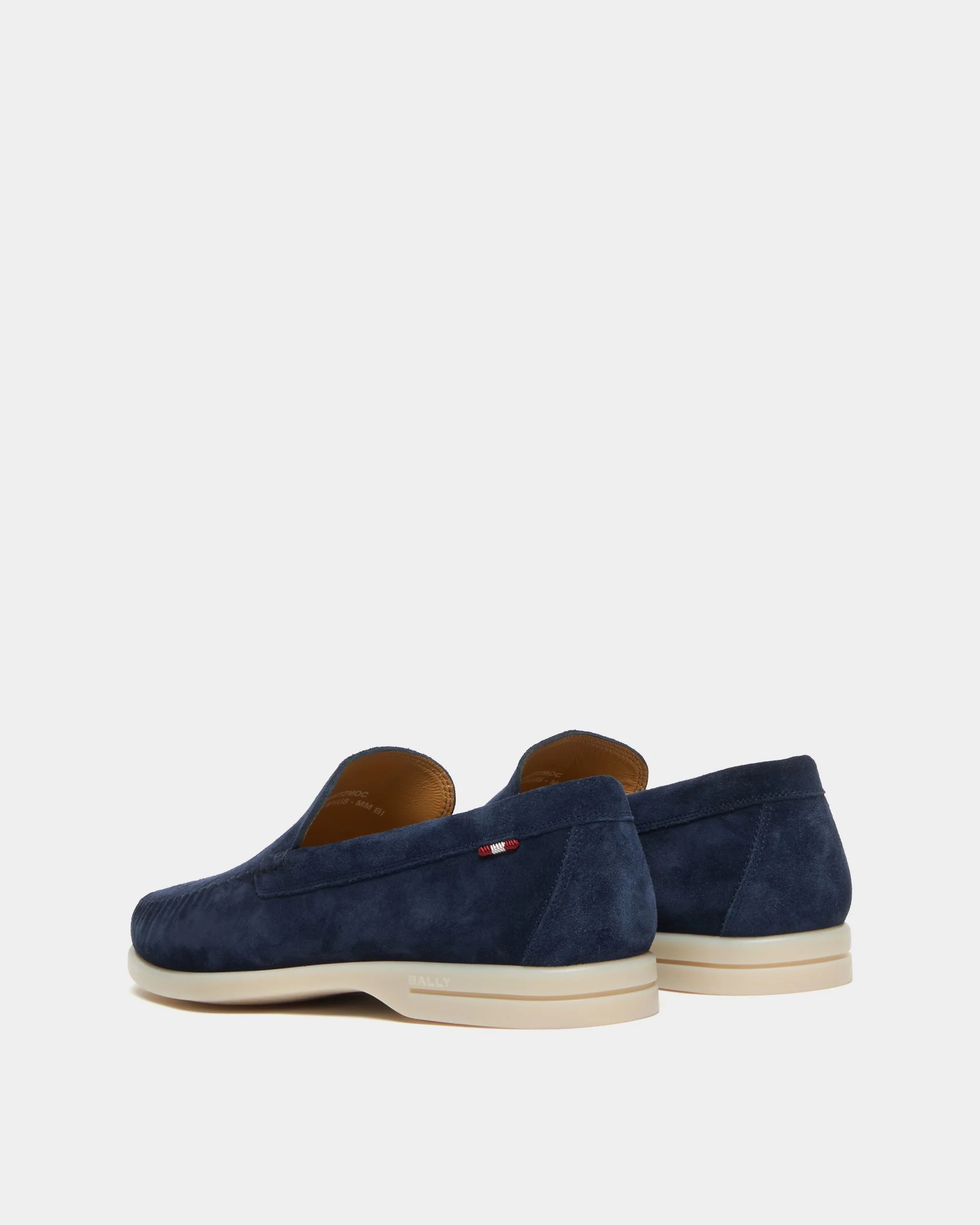 Switz Moc Loafer in Navy Blue Suede - Image 4