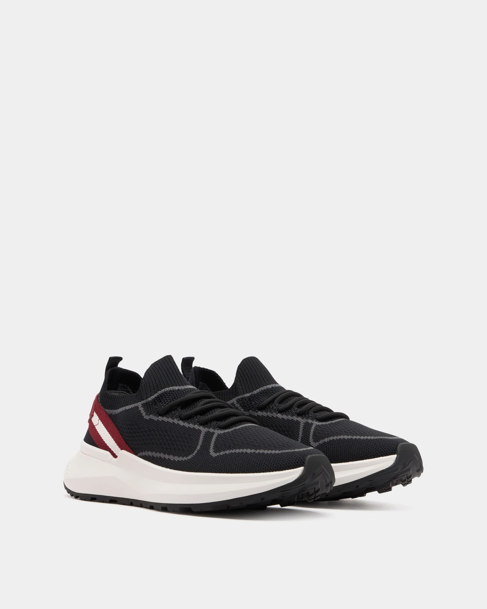 Sylen Sneaker in Black Knit Fabric - Image 2