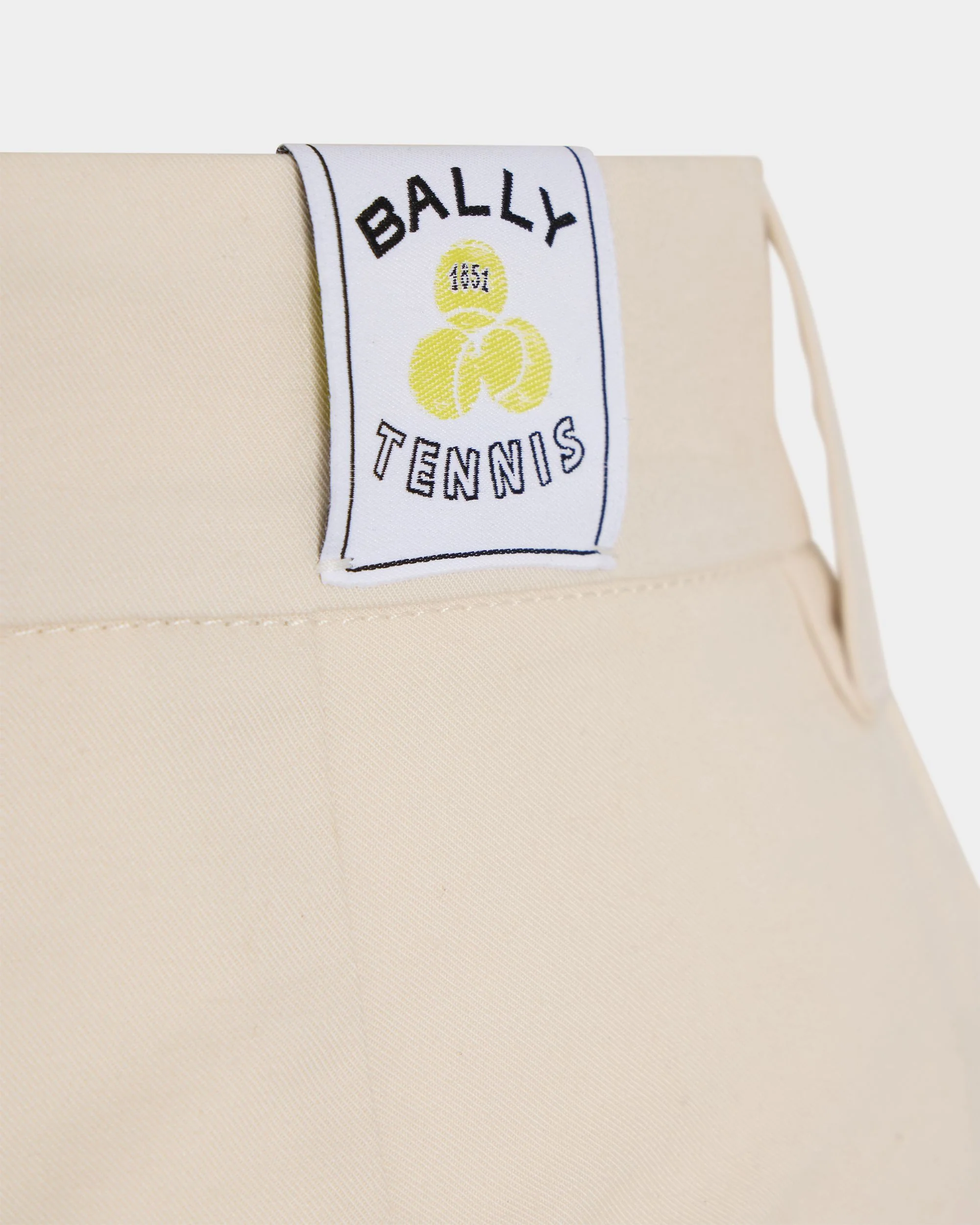 Tennis Collection Shorts in Ivory Cotton - Image 4