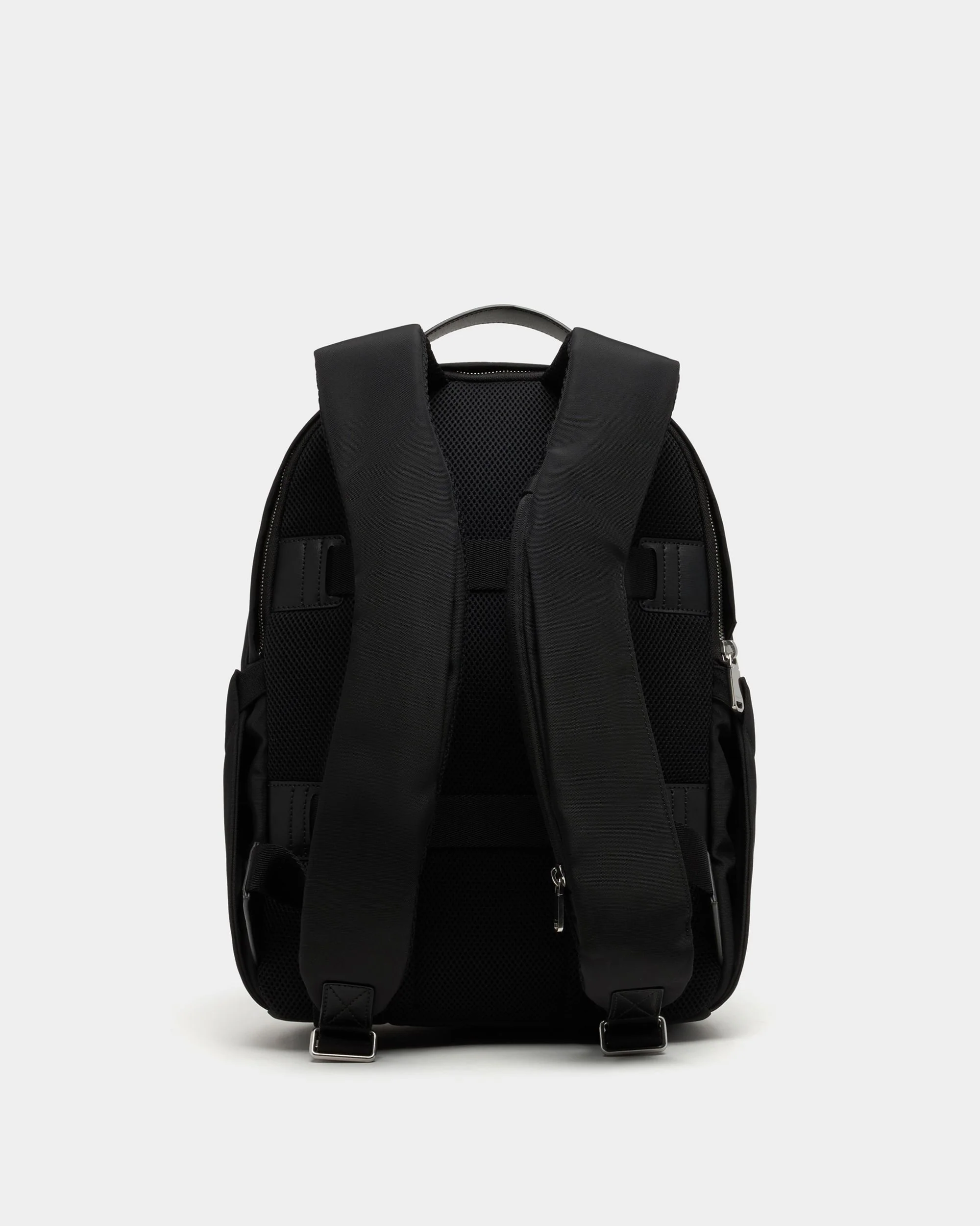 Vogel Backpack in Black Nylon and Recycled Leather - Image 3