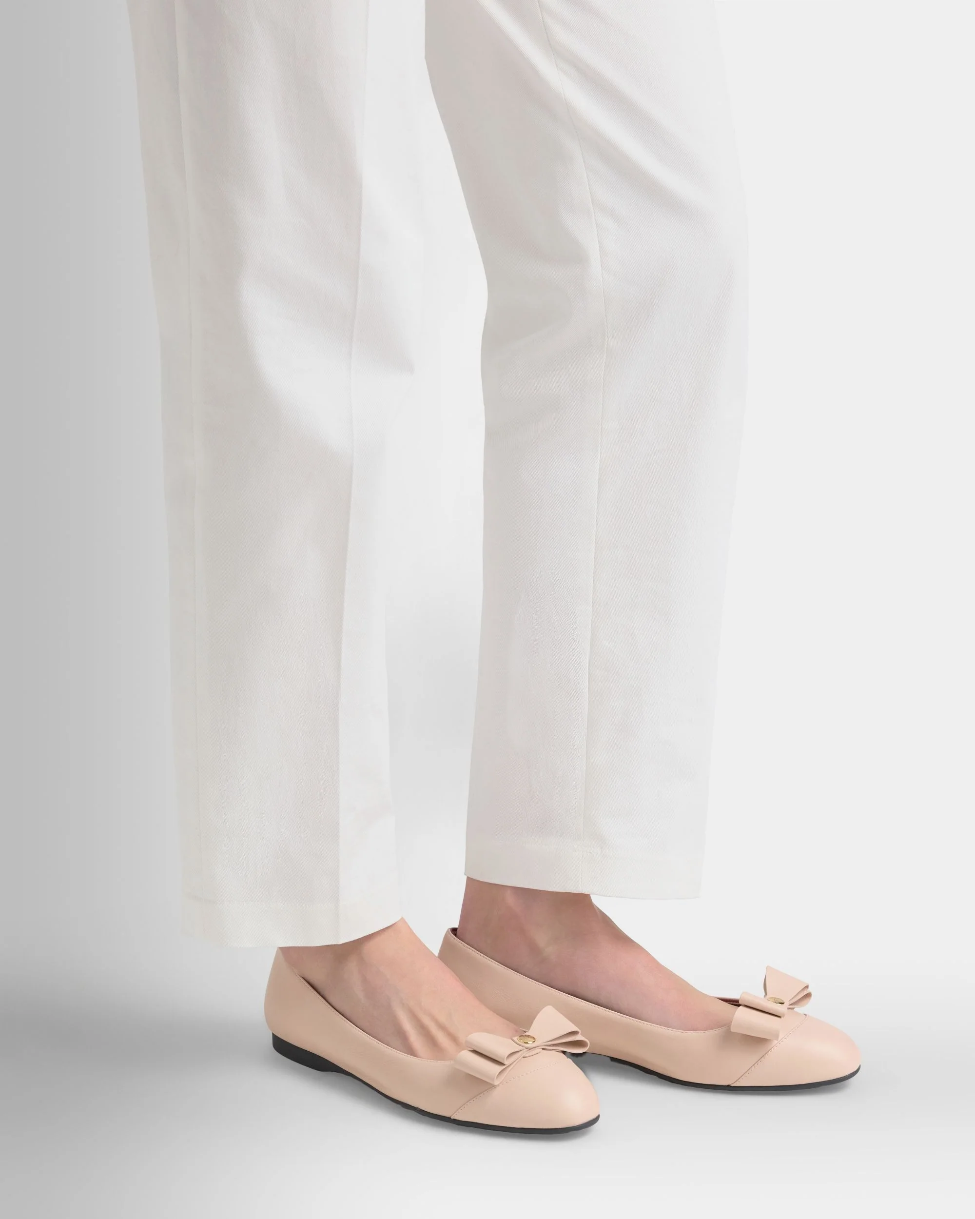 Ysla Ballet Flat in Dusty Petal Leather - Image 2